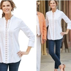 Soft Surroundings HOOKED ON YOU blouse